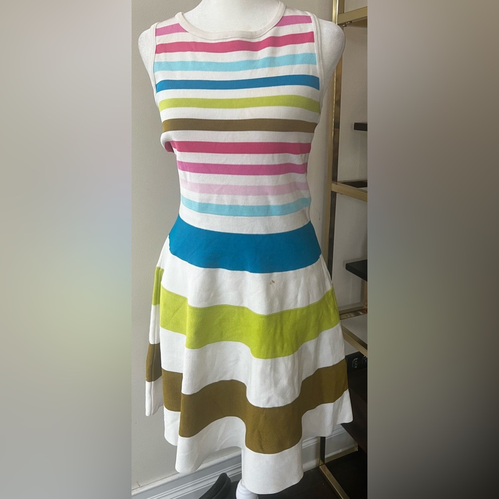 Karen Millan fit and flare dress.